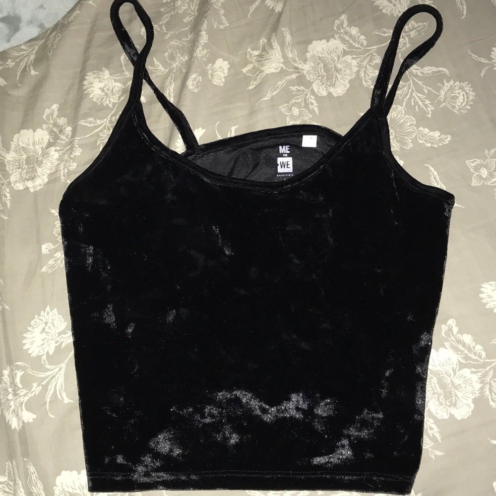 Black velvet shirt
